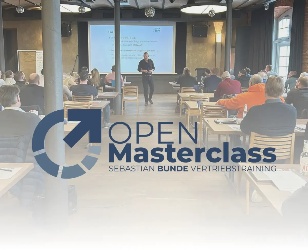 Open Masterclass Sebastian Bunde Vertriebstraining